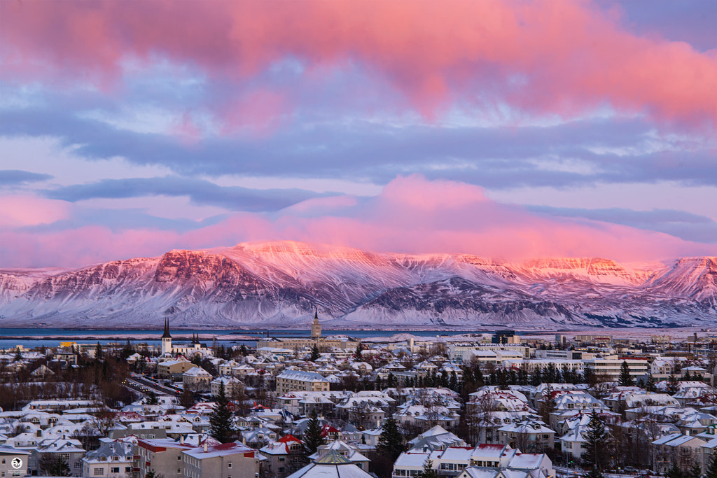 View to Mt. Esja - Reykjavik  by Pati Makowska on 500px.com