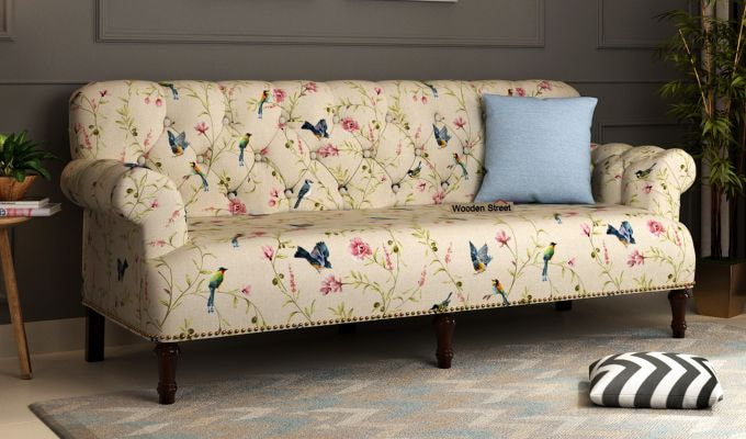 Parker 3-seater sofa - Buy Printed Fabric Sofa Sets Online in India