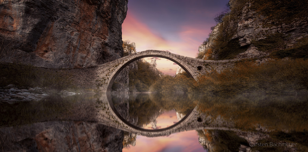 Old stone bridge in Zagory by carsten bachmeyer on 500px.com
