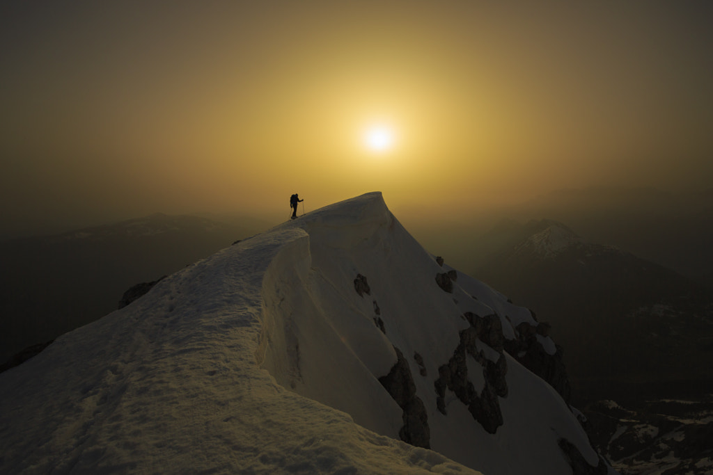 Mountain Top Sun by Jure Batagelj on 500px.com