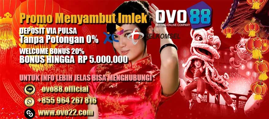 Promo Bonus Deposit Slot Online Menyambut Imlek di OVO88