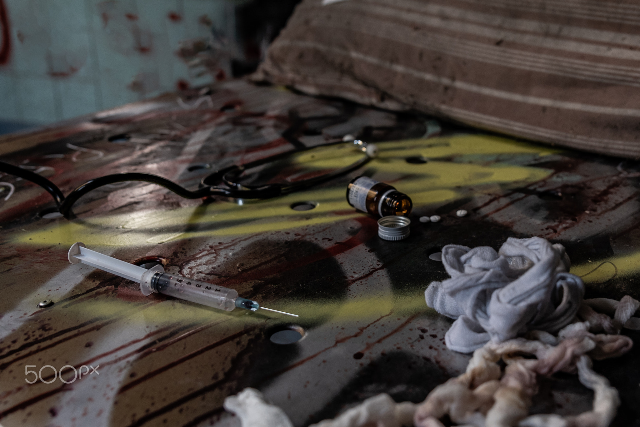 medicines scattered on an old bed of an abandoned madhouse_-5.jpg