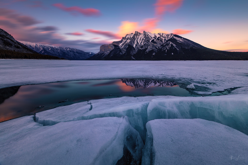 Minnewanka Lake Sunset by Annie Fu on 500px.com