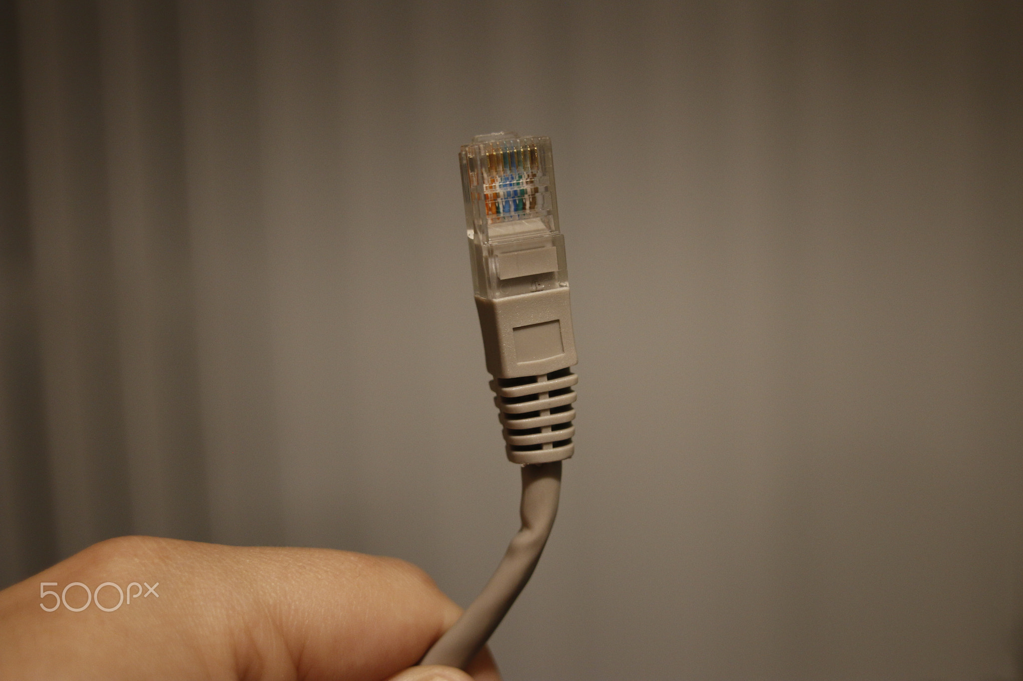 black wire cable isolated on a white background abstraction