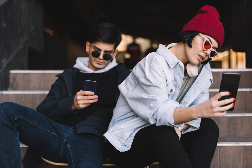 Girl taking a selfie with her boyfriend by Petar Tutundziev on 500px.com