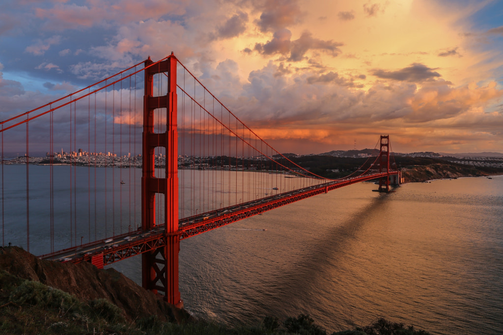 Golden Gate Bridge Sunset, San Francisco by davidcmc58 on 500px.com