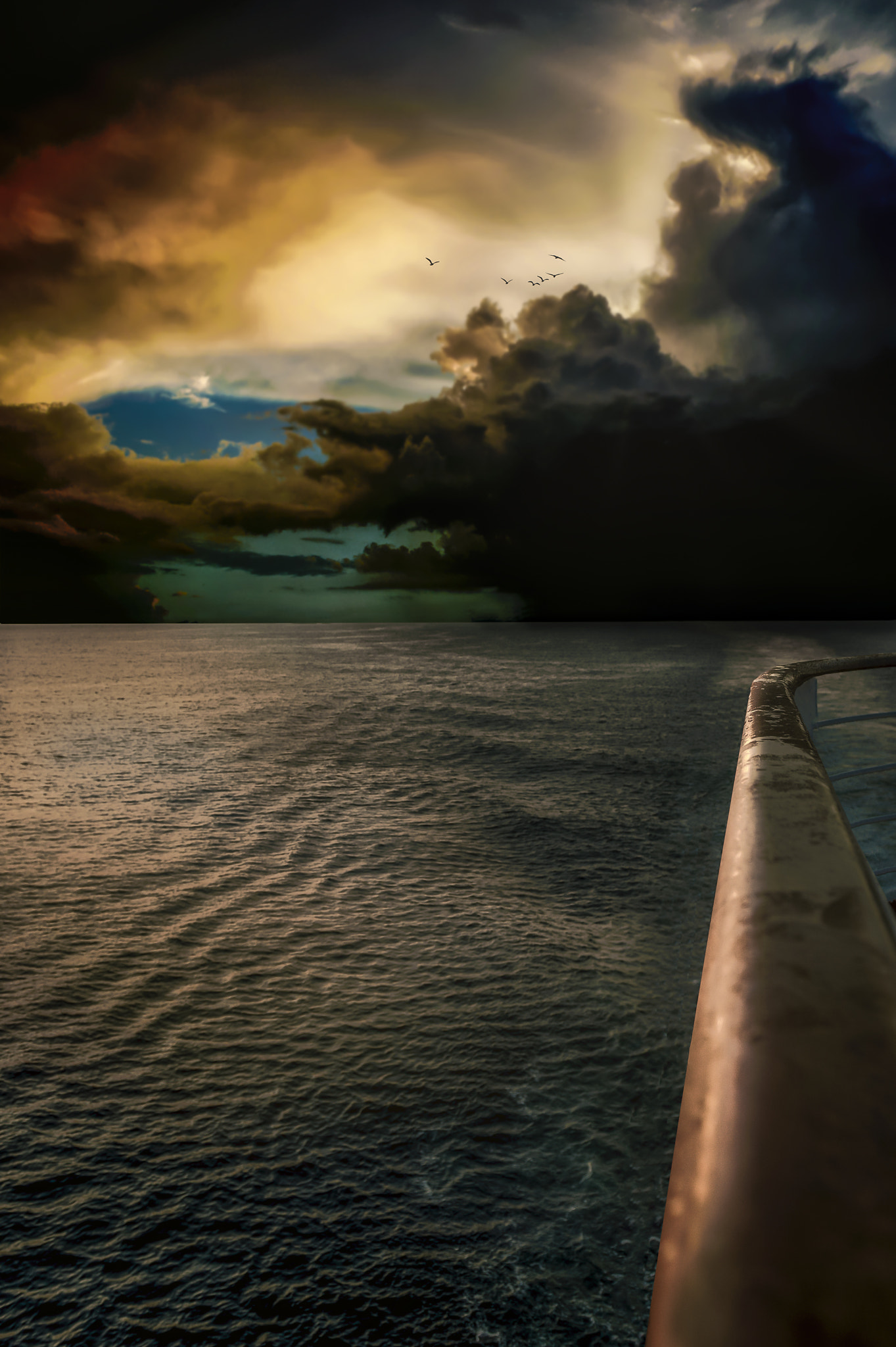 Sunrise in Alaska, sunset over alaska fjords, near ketchikan