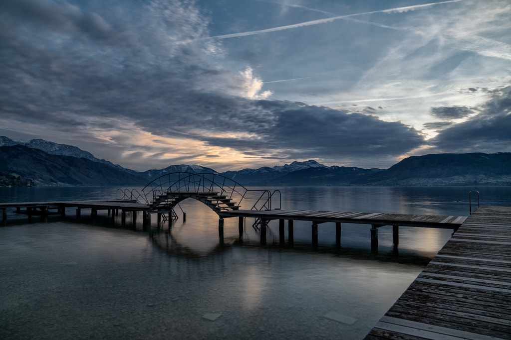 Blue Hour-Attersee by Hubert Bichler on 500px.com