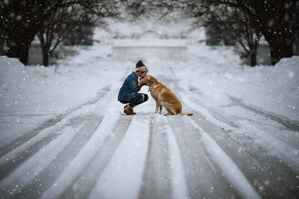 A Girl and Her Dog by Heather Wilson on 500px.com