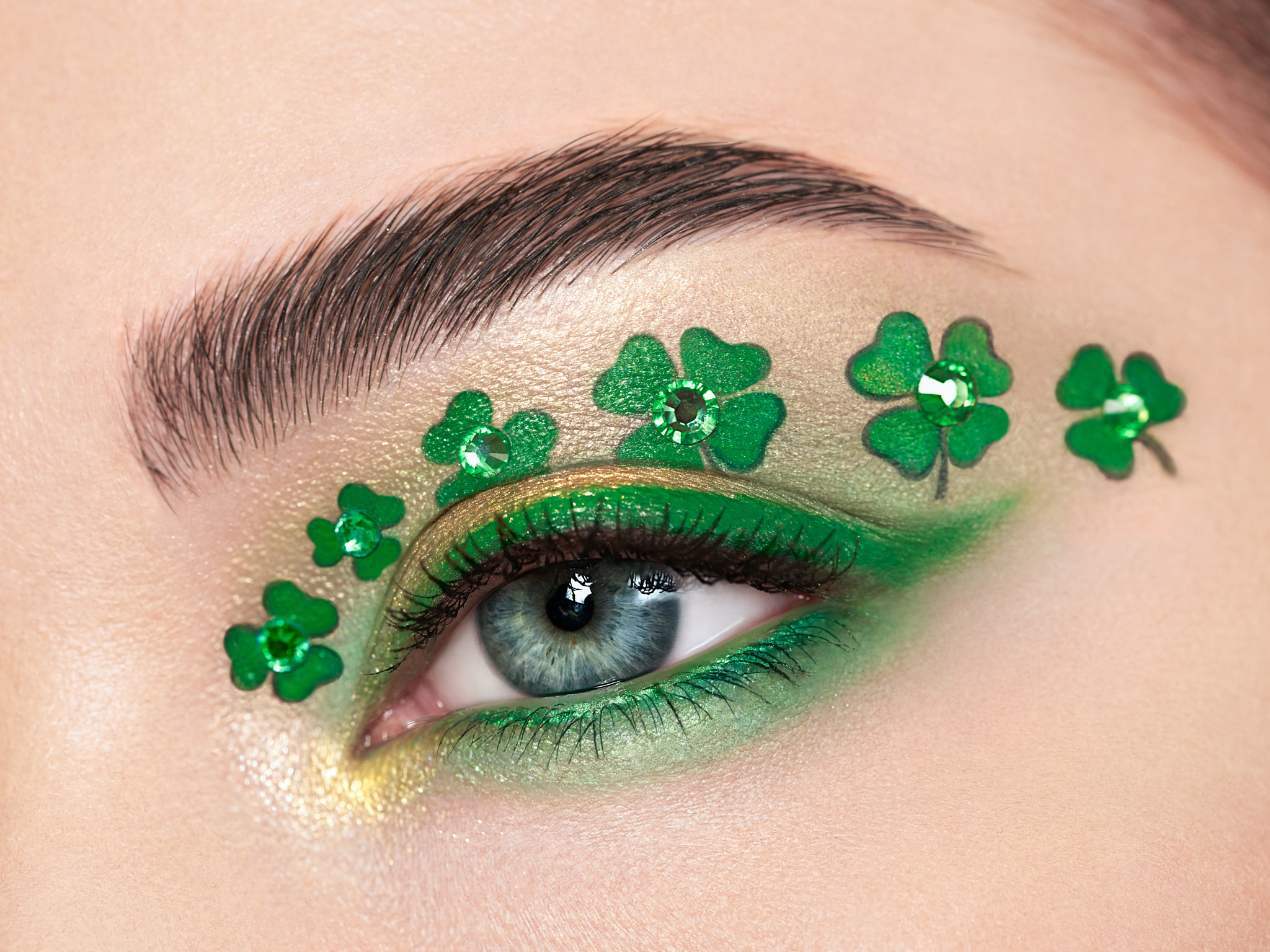 Conceptual photo eye of St. Patrick's Day