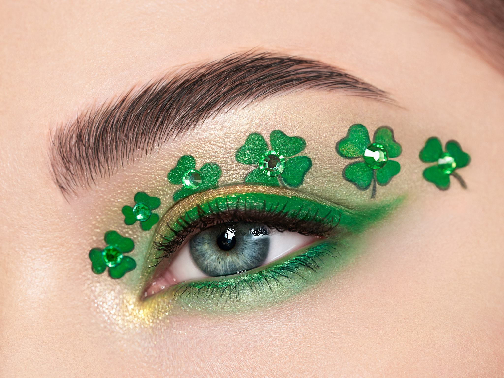 Conceptual photo eye of St. Patrick&#39;s Day