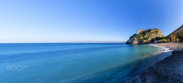 "Paliokastro" Beach and Castle - Panorama by Antonis Androulakis on 500px.com