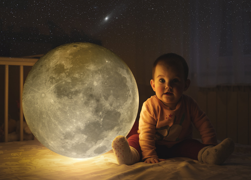 Sleep Time with Moon and Stars by Jure Batagelj on 500px.com