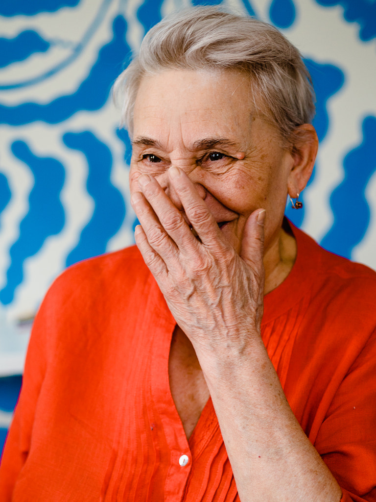 a happy senior woman smiling, Russia, Raisa Agafonova by Aks Huckleberry on 500px.com