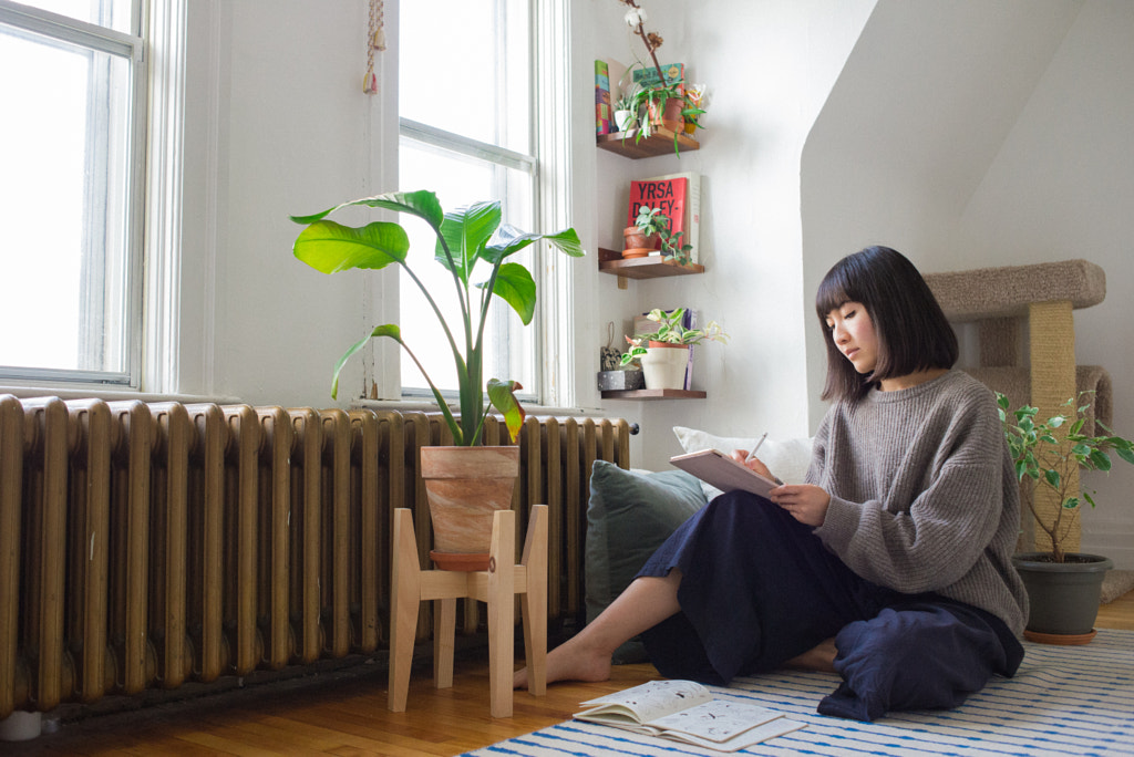 Illustrator working at home, Justine W by PAM LAU on 500px.com