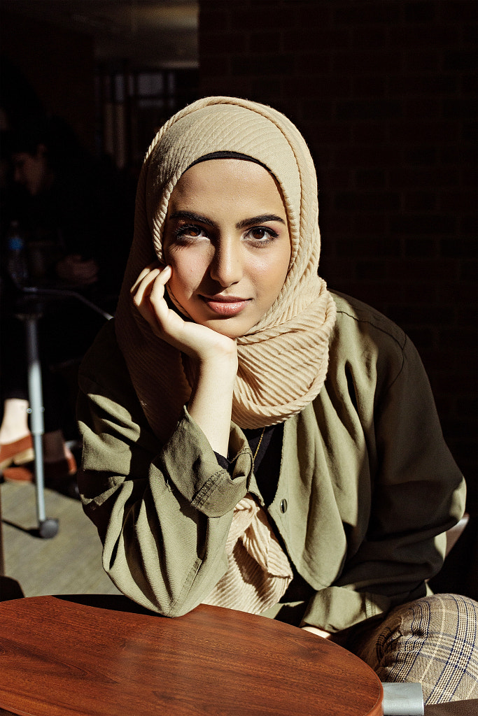 Young Confident Woman at the Library, in US, Afrah Yafai  by Dahyembi Joi on 500px.com