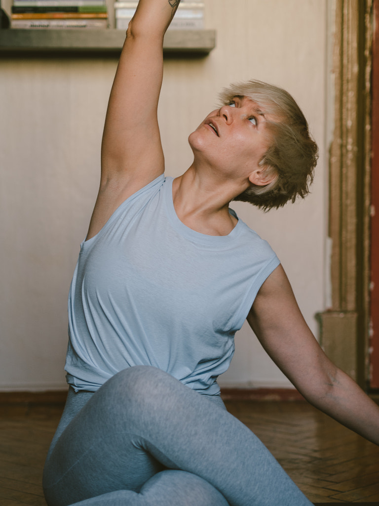 mature woman stretching, Russia, Irina Passadskaya by Aks Huckleberry on 500px.com