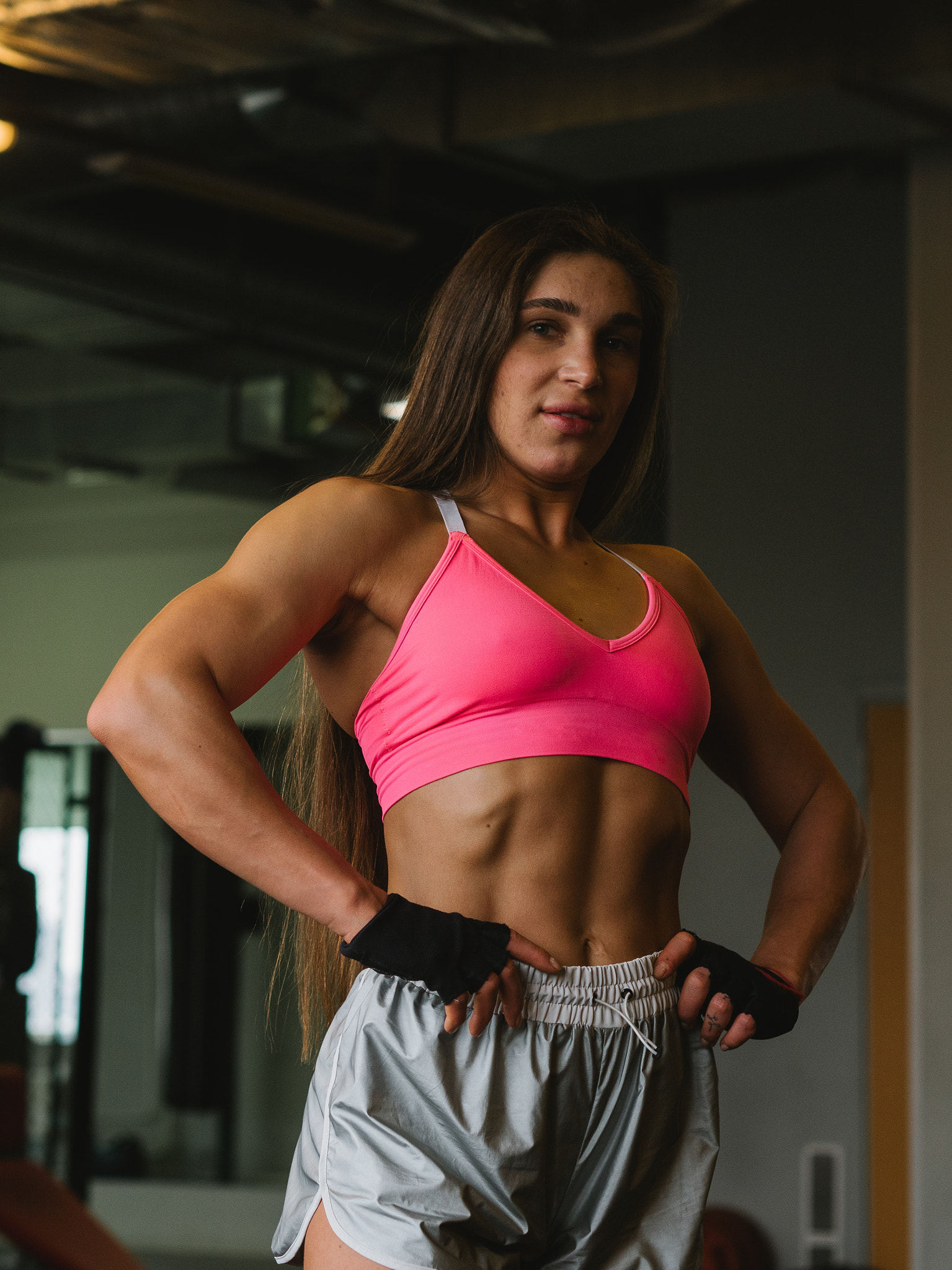 strong muscular woman, Russia, Daria Sichkareva
