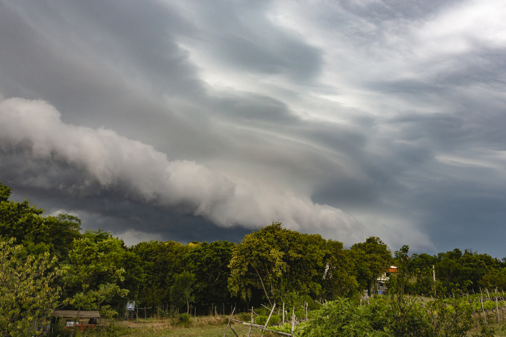 Storm Clouds above Farm by Jure Batagelj on 500px.com