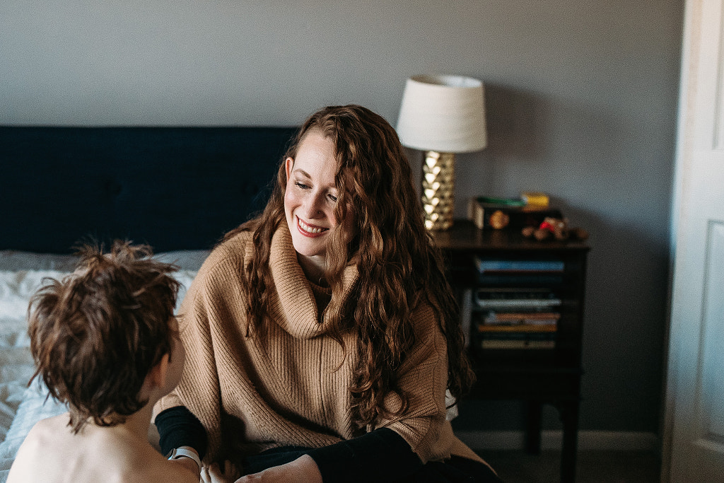 Single mother with her son, molly hutto by Winnie Bruce on 500px.com