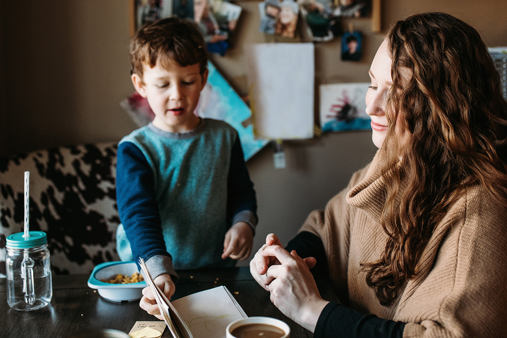 Single mother with her son, molly hutto by Winnie Bruce on 500px.com