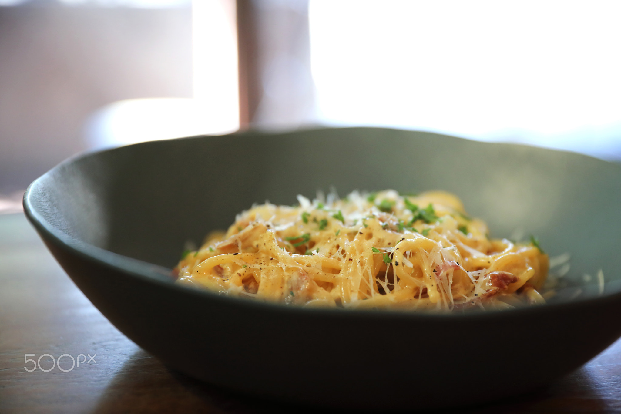 Spaghetti Carbonara , italian food cuisine