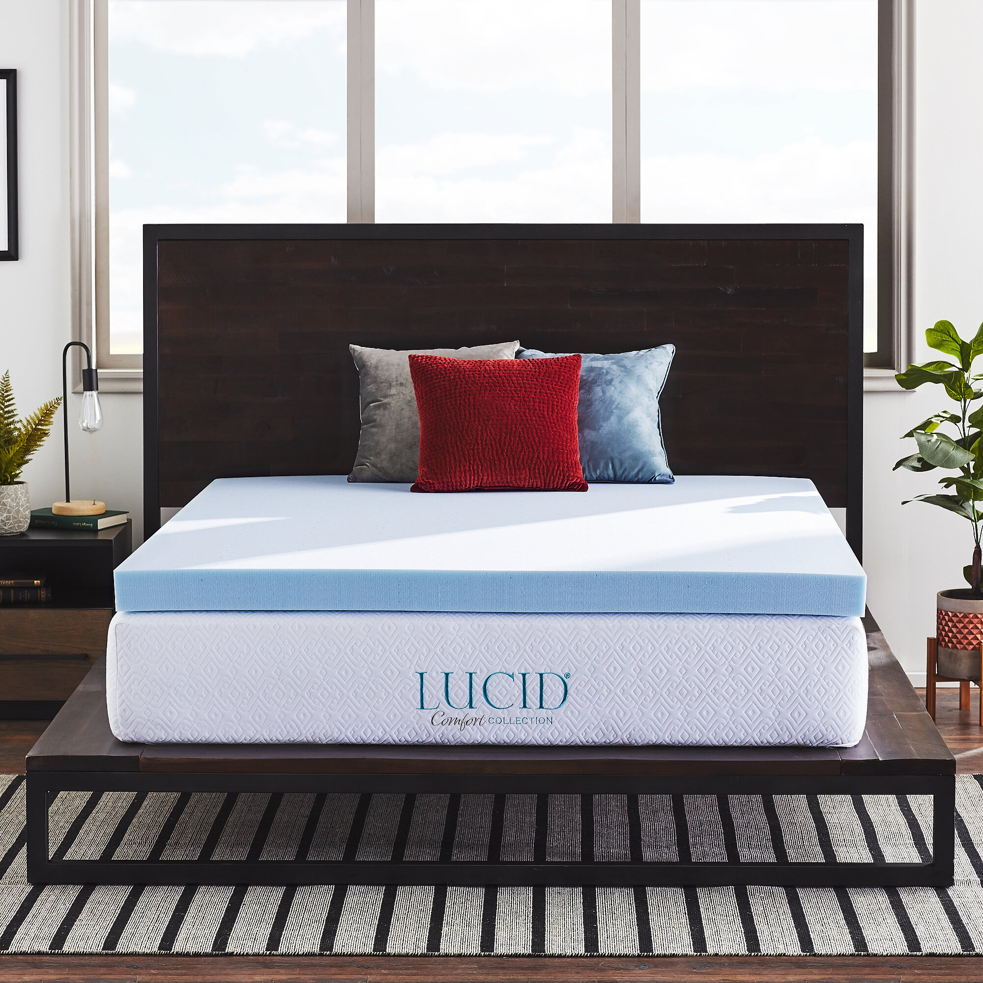 LUCID mattress topper