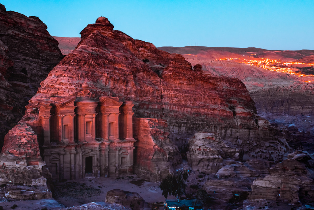 The Monastery at Petra during Sunset by Marcus Fornell on 500px.com