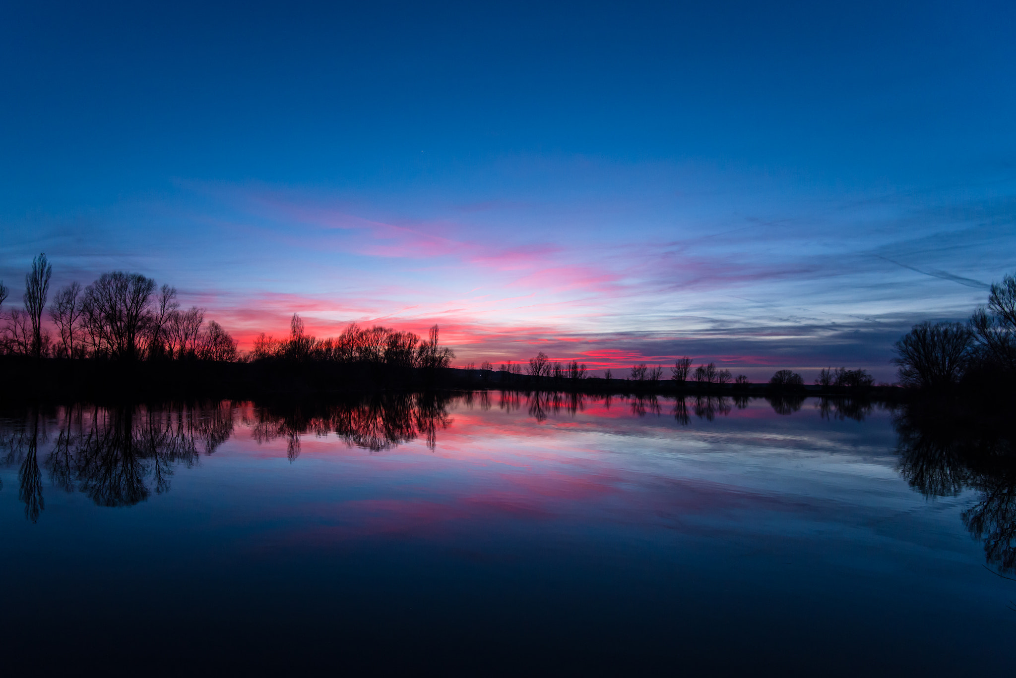 Abenddämmerung über der Vogelinsel