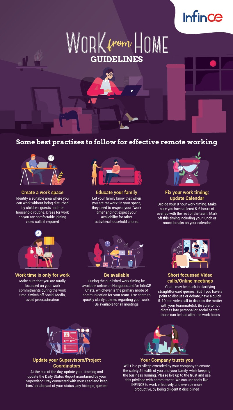 Effective Work From Home Tips - InfinCE