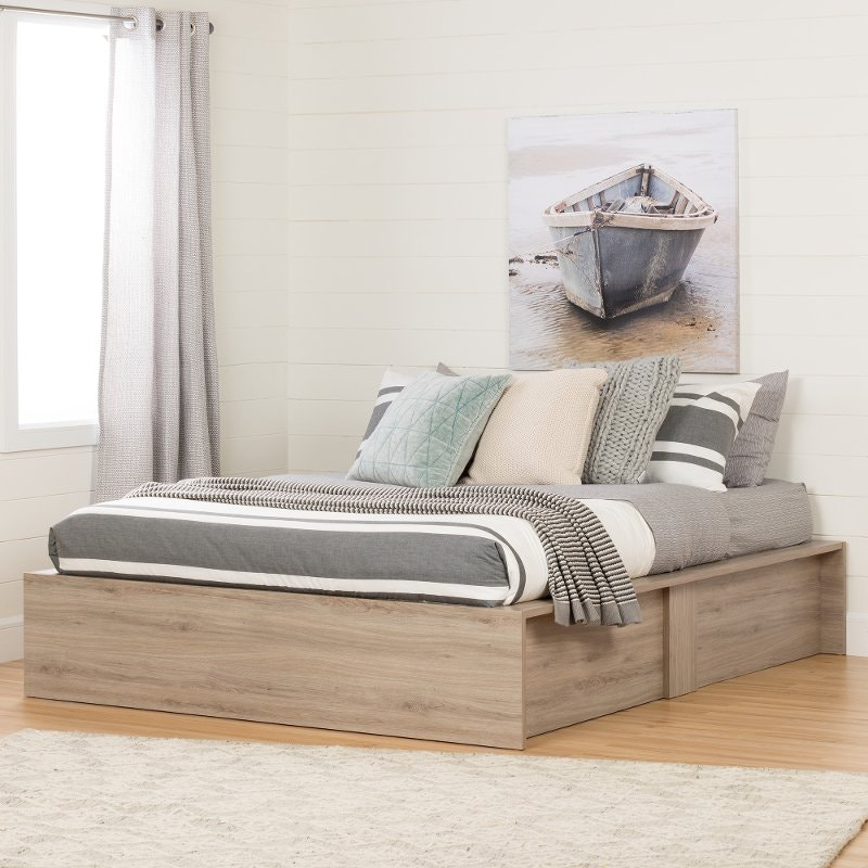 Queen Platform Bed with Storage