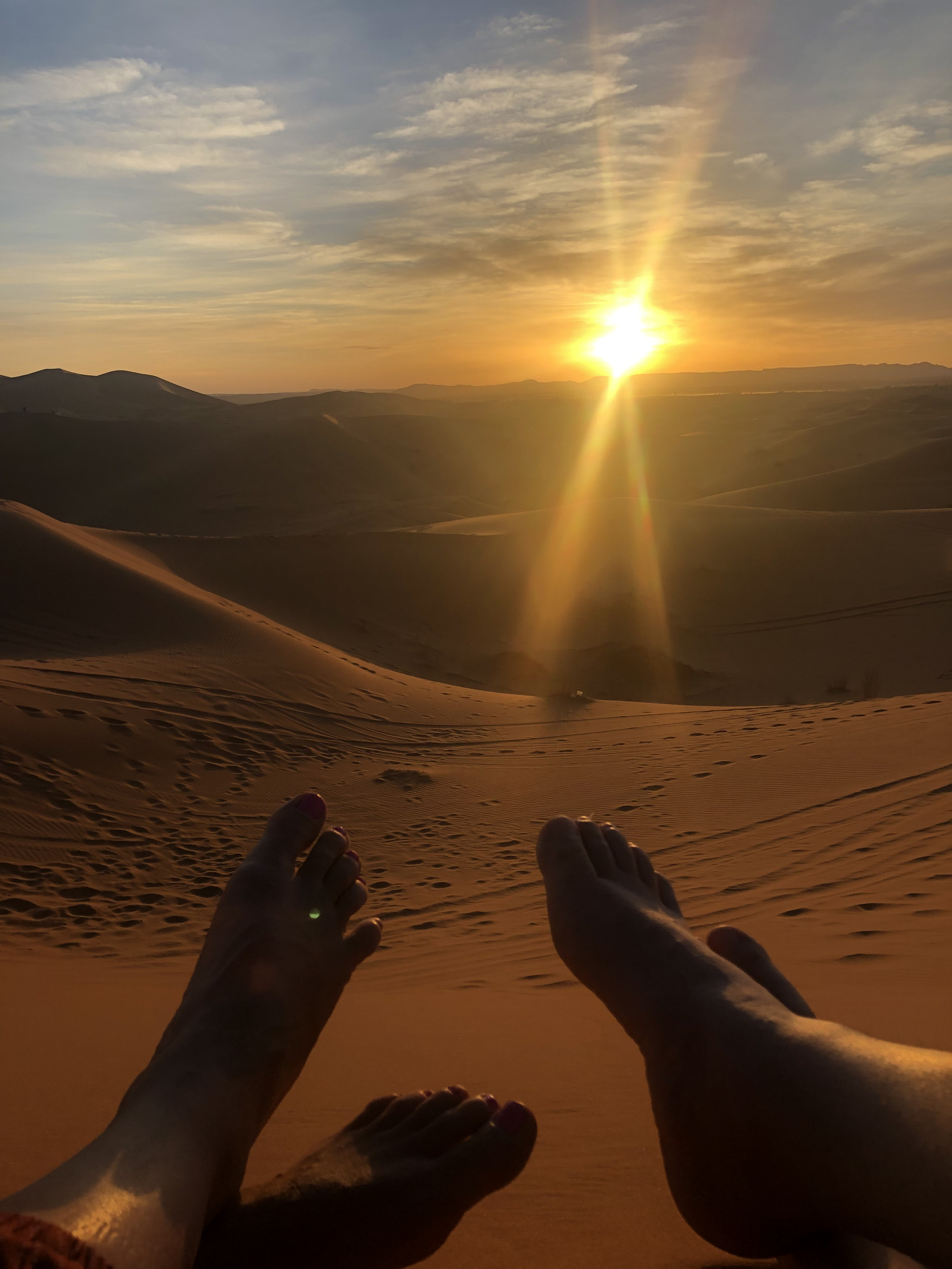 Sunset views in the desert
