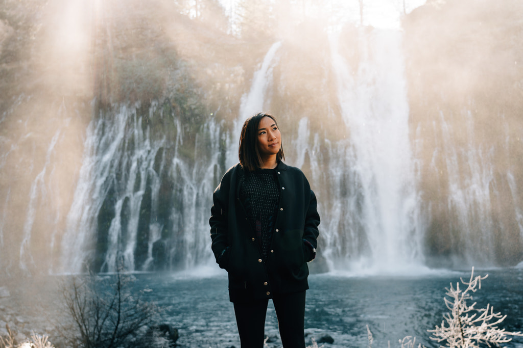 Girl In Front Of Falls by Felipe Alves on 500px.com