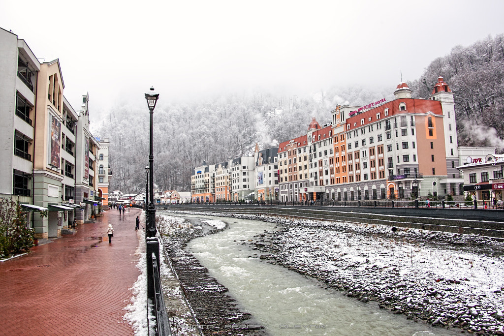 The embankment of Rosa Khutor by S. Oleynik on 500px.com