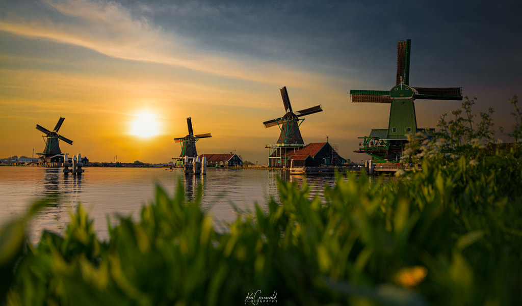 Sun over The Zaanse Schans by 🇳🇱 Kees Groeneveld 🇳🇱 on 500px.com
