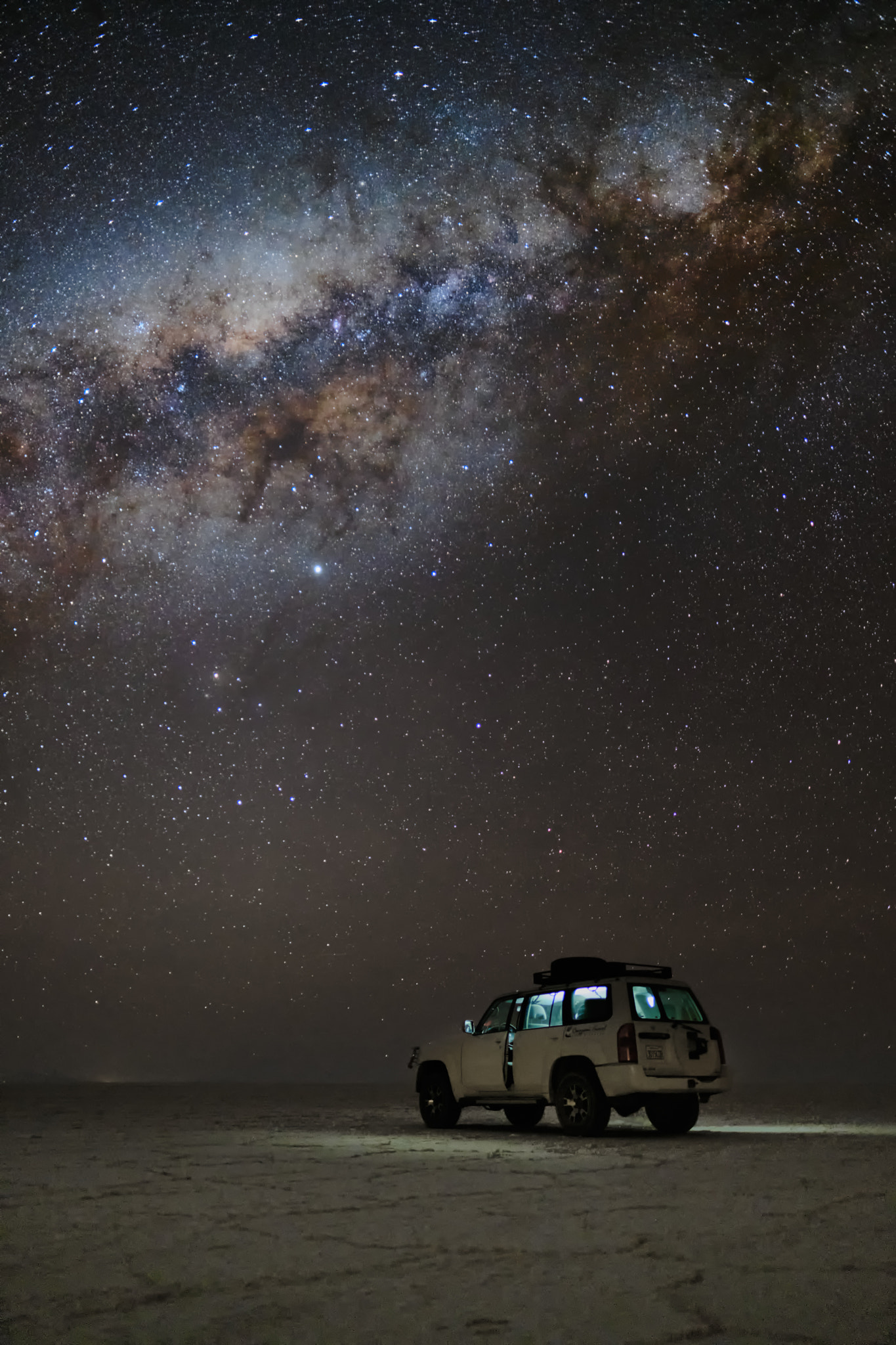 Milky way at Uyuni desert