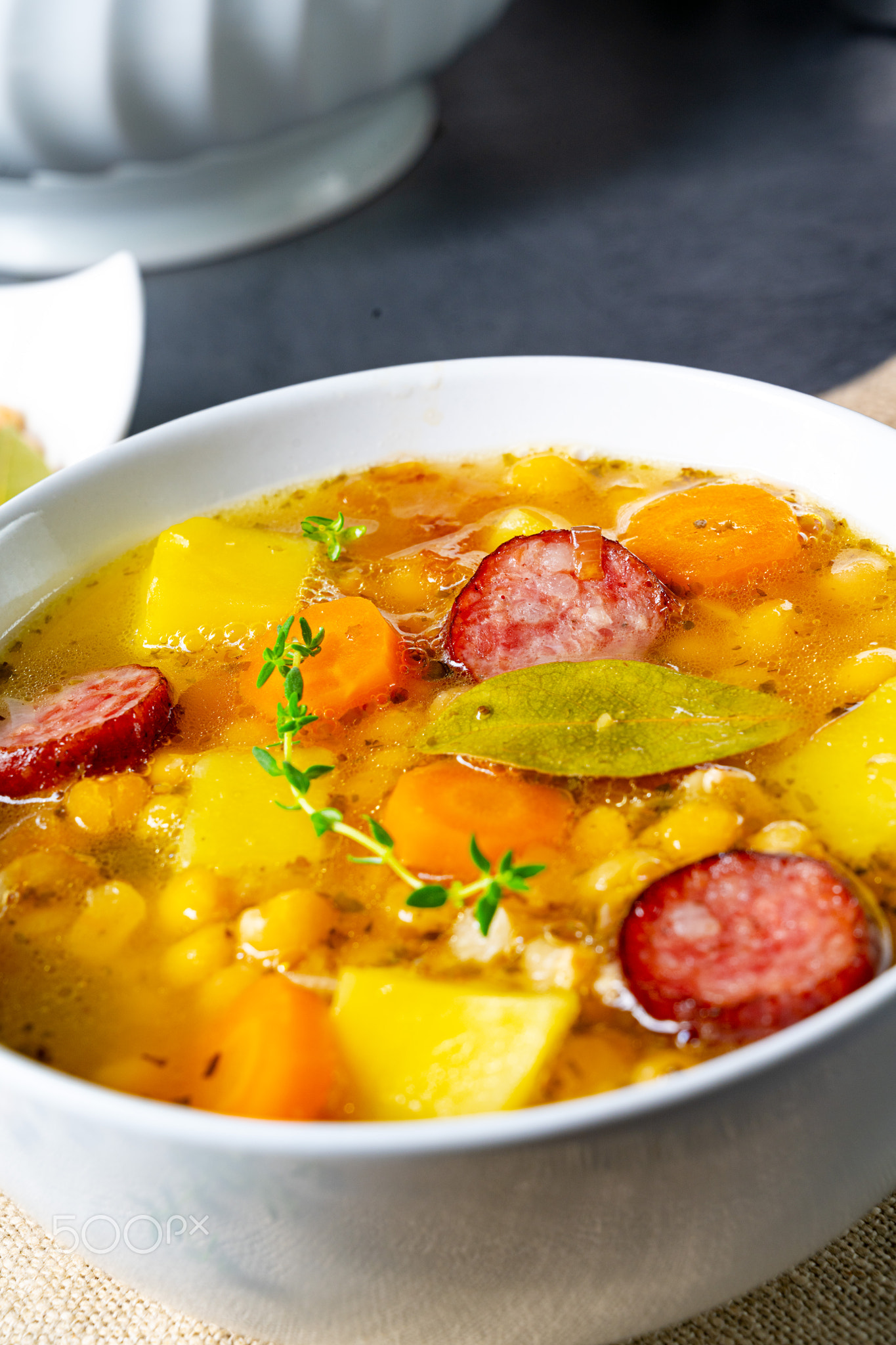 Hearty pea soup after grandmas rezept