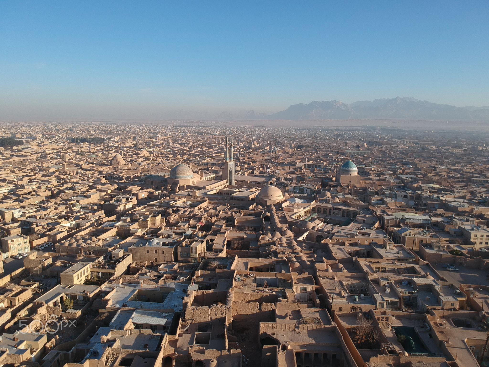 Yazd / Iran / Aerial View