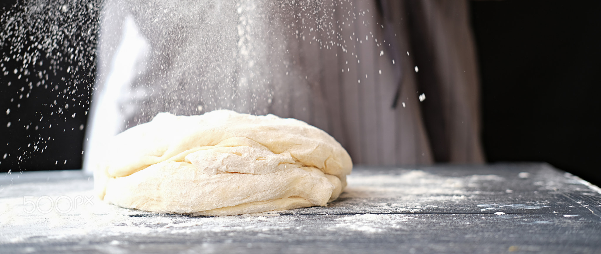 dough for bread or pizza