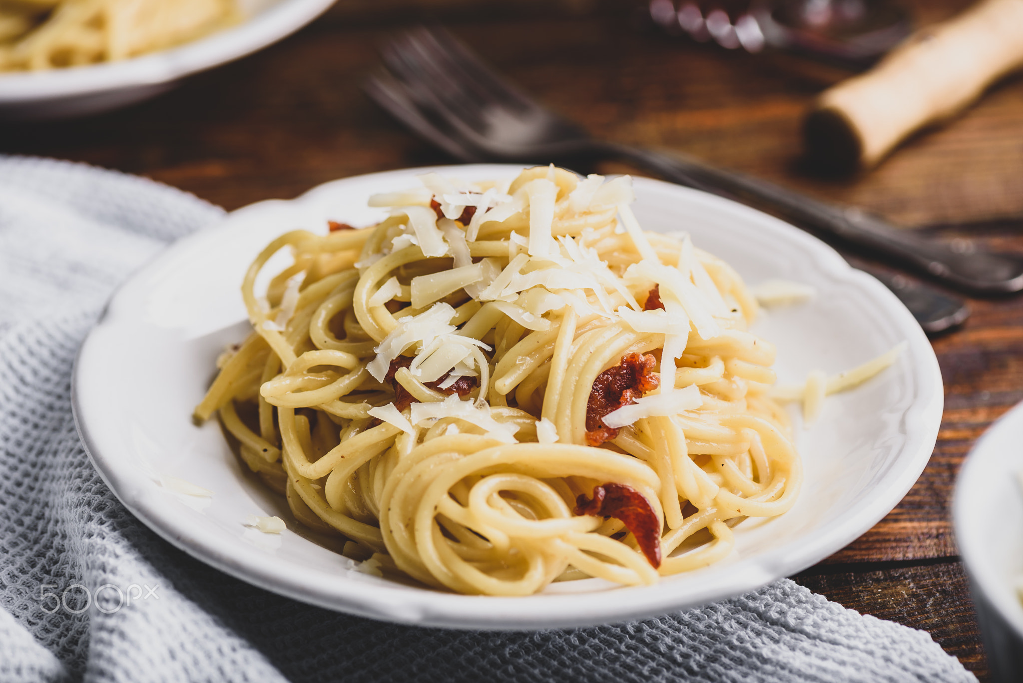 Classic carbonara pasta