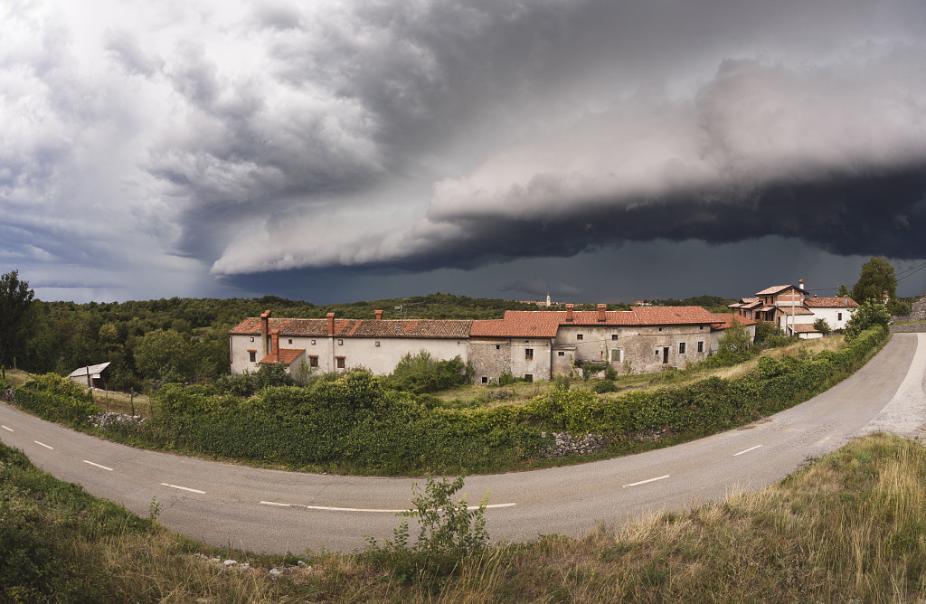 Storm Clouds Obove Village on Karst by Jure Batagelj on 500px.com