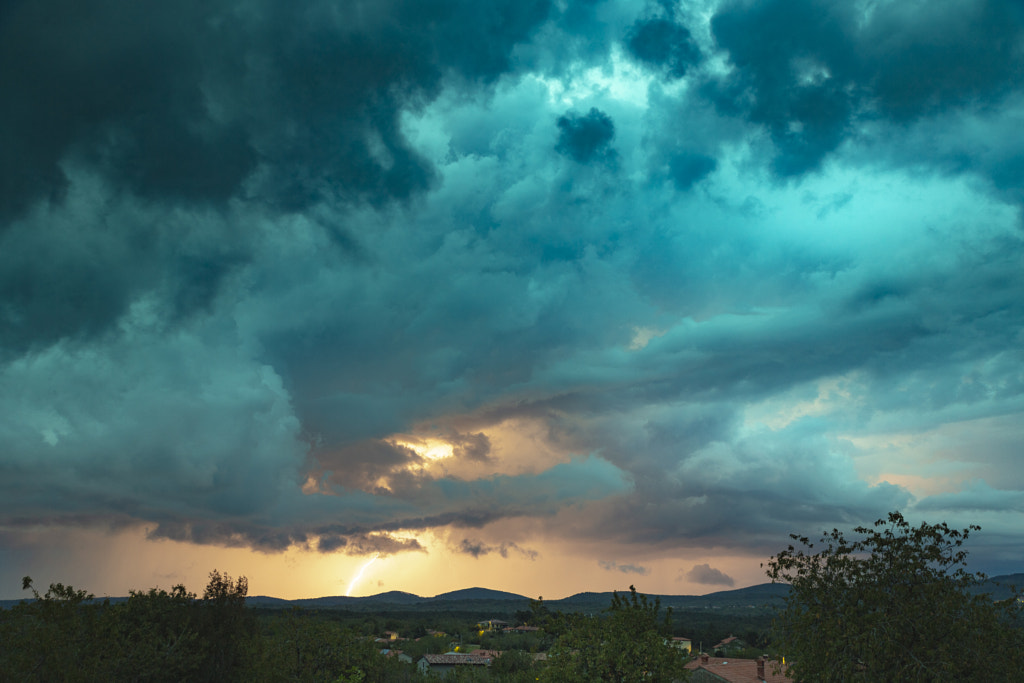 Karst Village Thunderstorm by Jure Batagelj on 500px.com