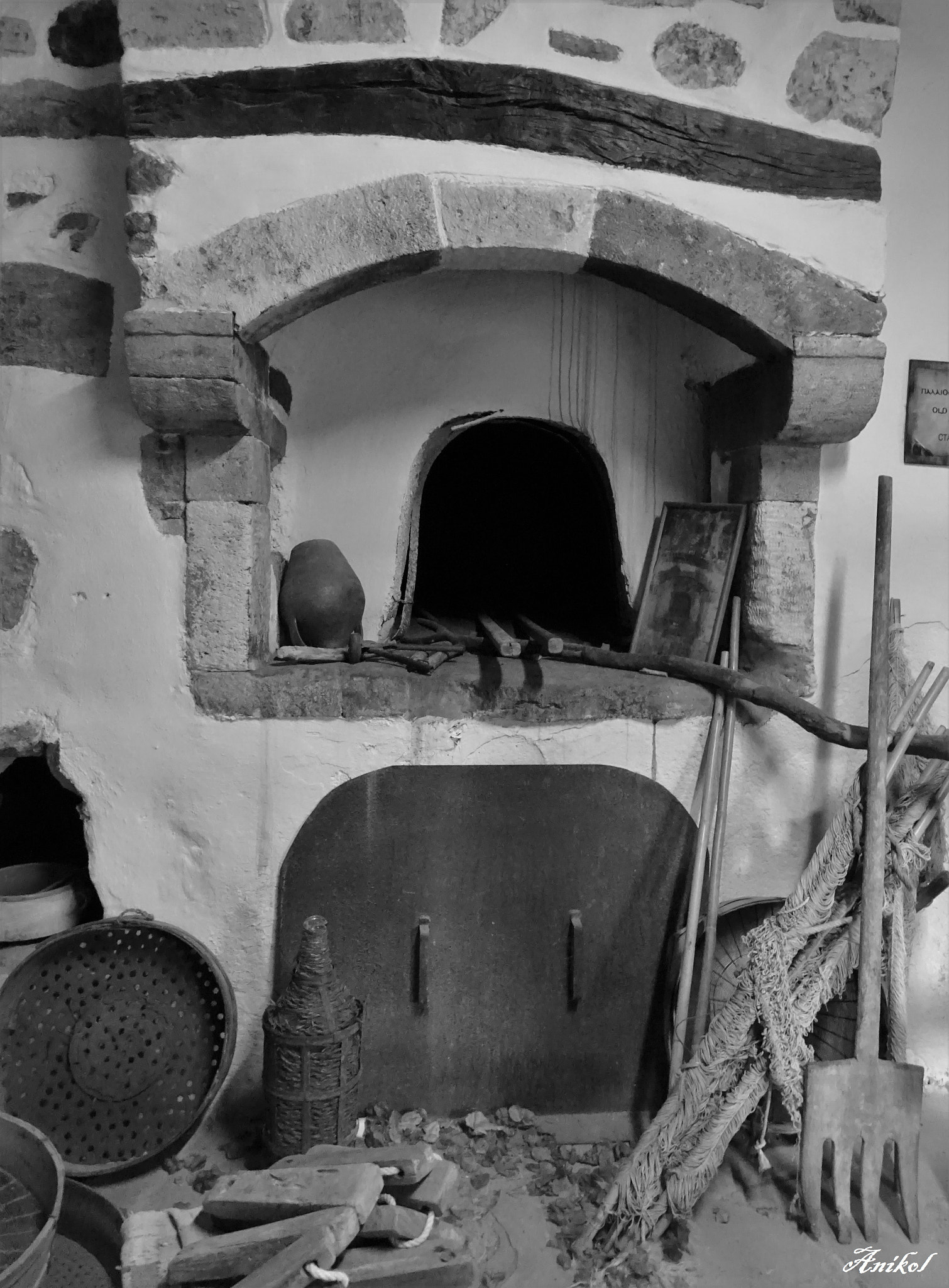 Traditional wood-fired oven