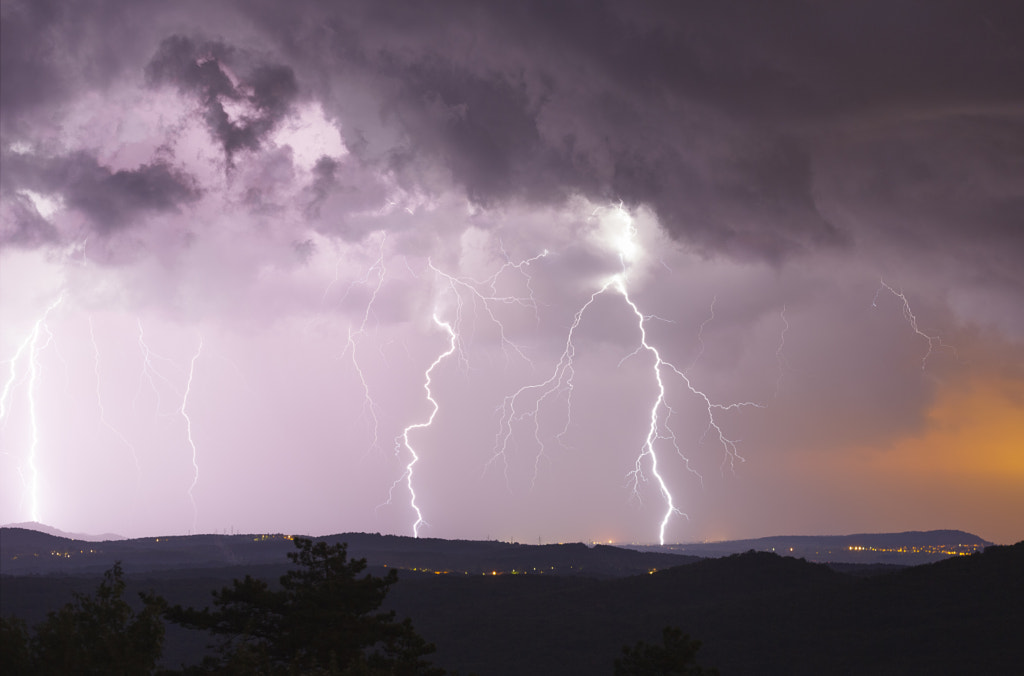 Lightning Over Forest of Karst by Jure Batagelj on 500px.com