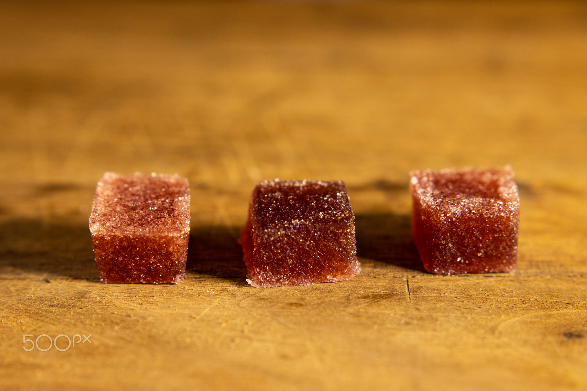 Close up of cannabis gummy edibles