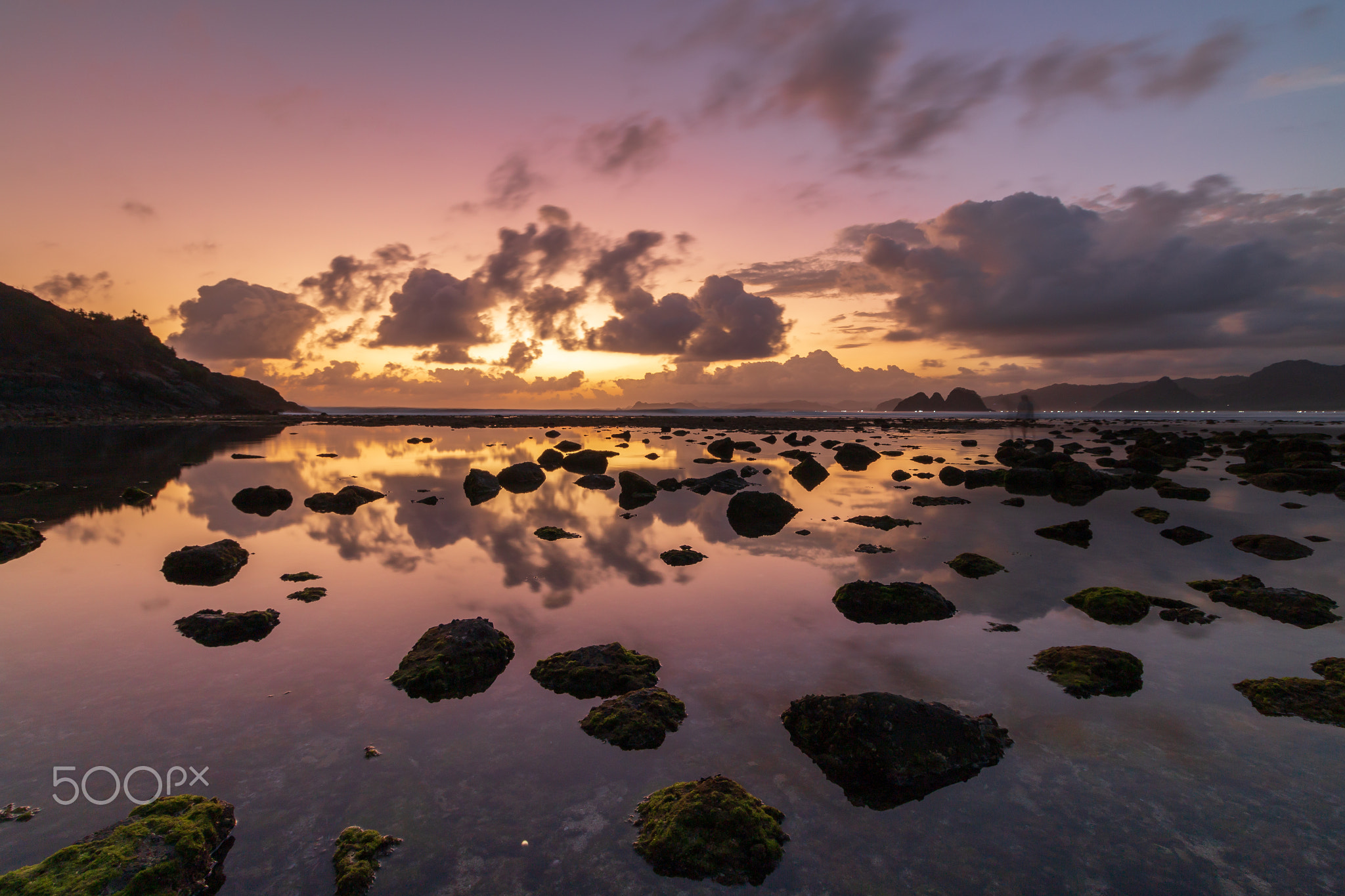 Pantai Mawi at twilight