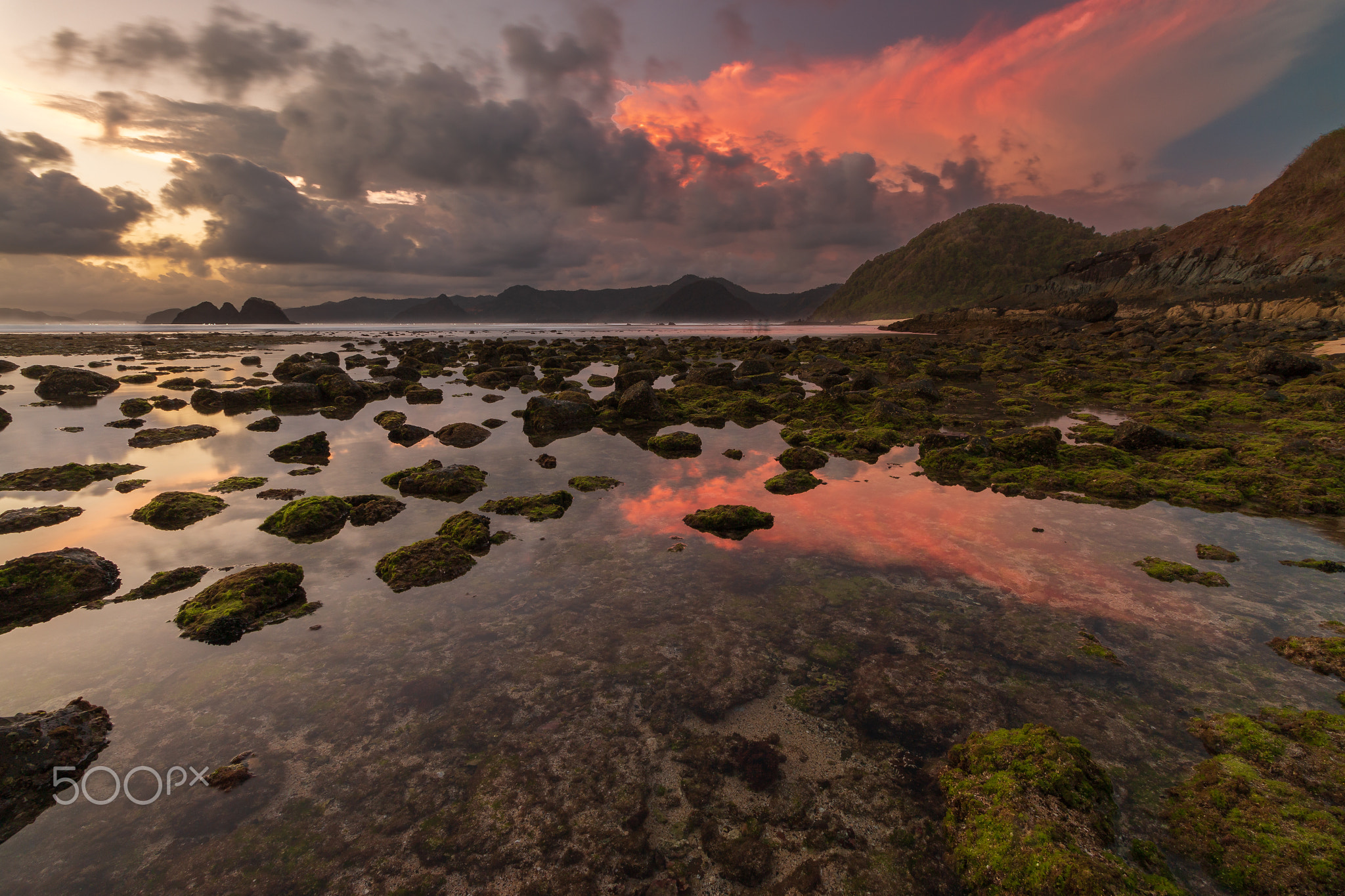 Pantai Mawi at twilight