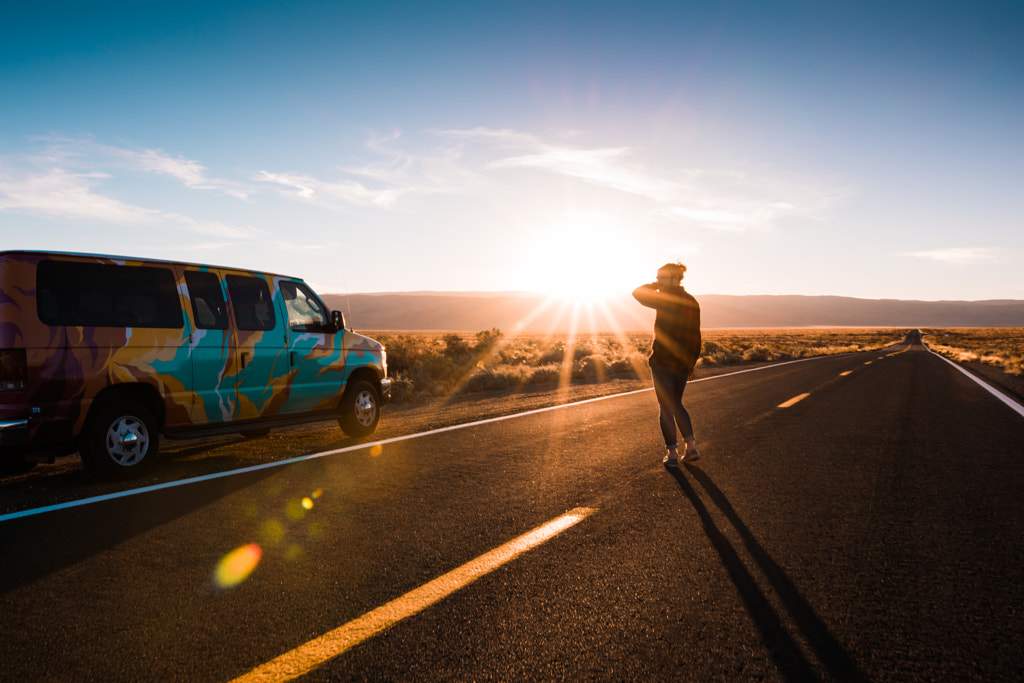 Sunset on the Open Road by Ida Hollis on 500px.com