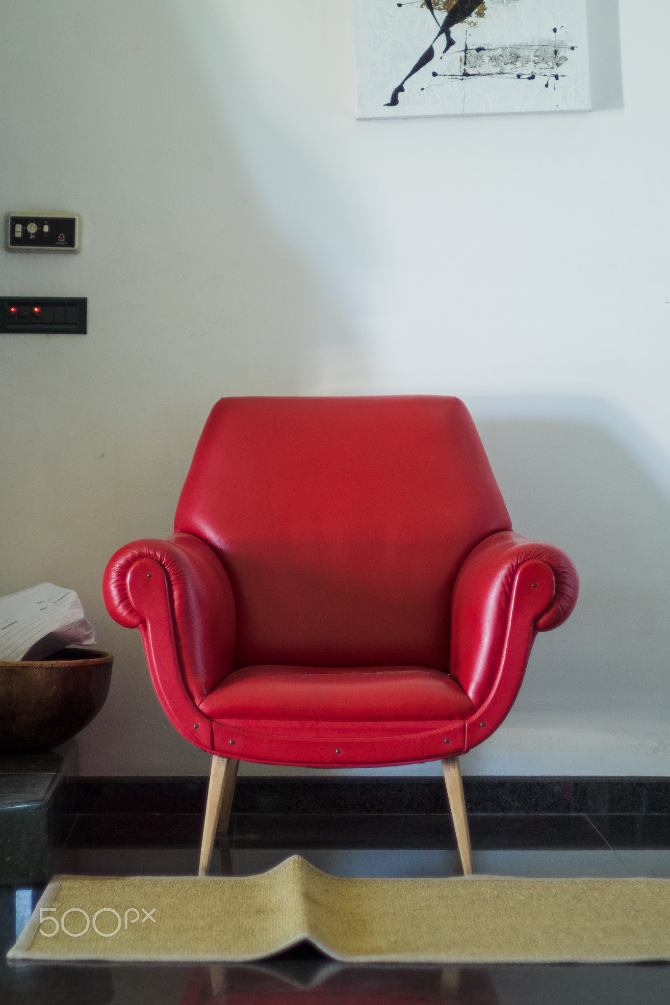 Red armchair