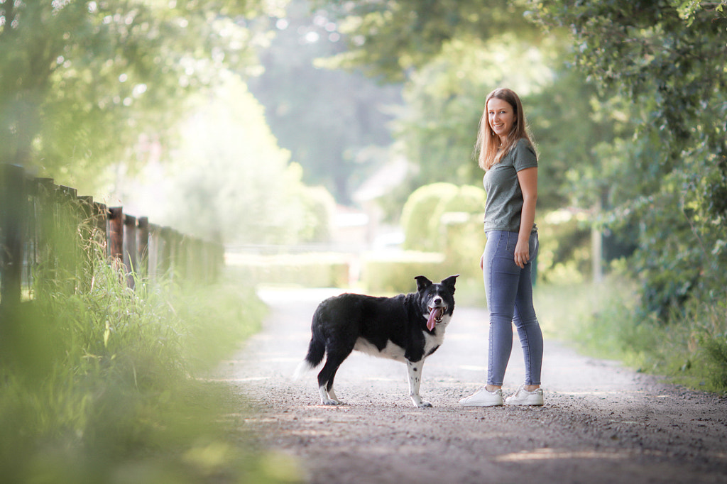 My little sister and her old furry friend Scotty ? by Sandy van Kruysdijk on 500px.com